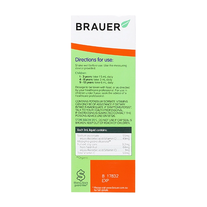 Brauer Kids Liquid Vitamin C Tăng sức đề kháng cho trẻ (100ml) - 2