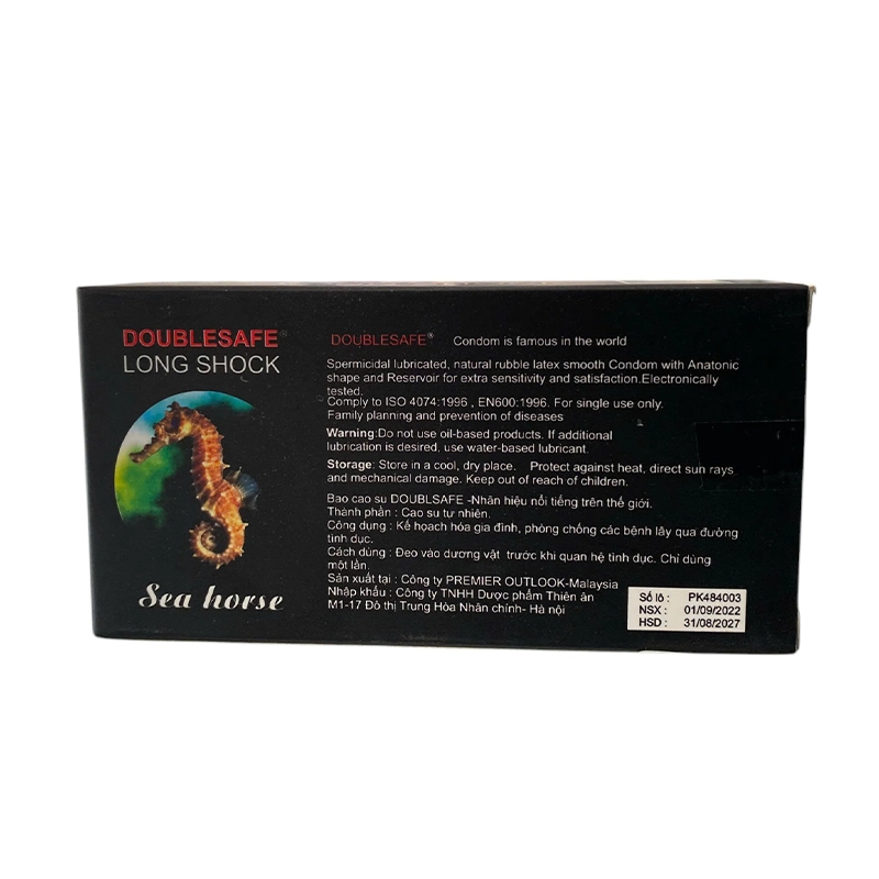 Bao cao su DoubleSafe Long Shock kéo dài thời gian (12 cái) - 2