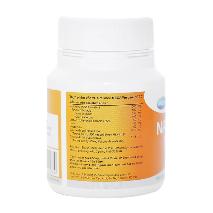 Nat C 1000 Mega Bổ sung Vitamin C (30 viên) - 3