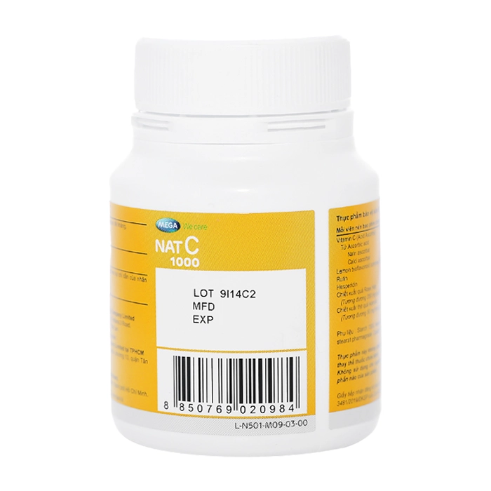 Nat C 1000 Mega Bổ sung Vitamin C (30 viên) - 4