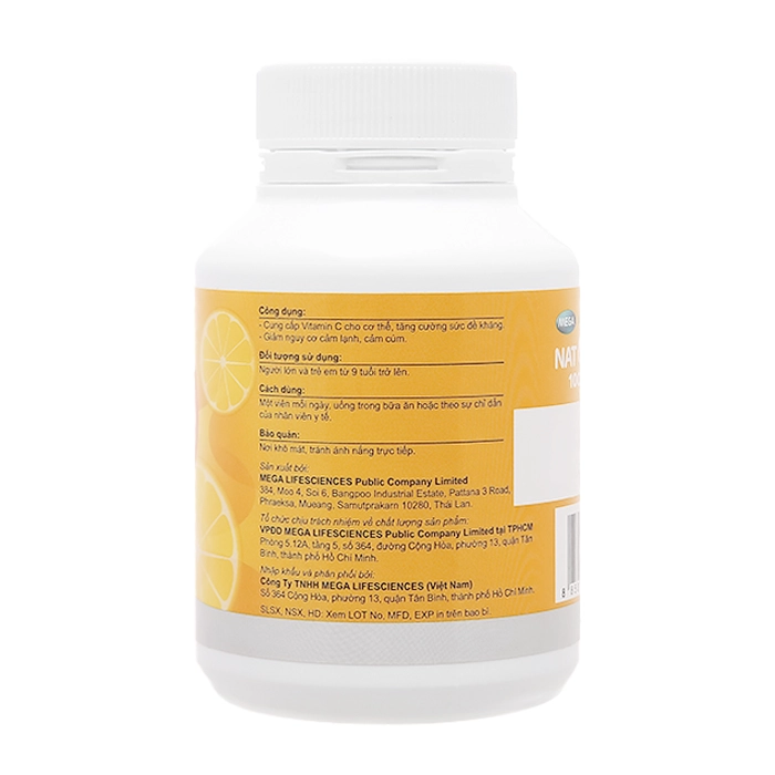 Nat C 1000 Mega Bổ sung Vitamin C (60 viên) - 2