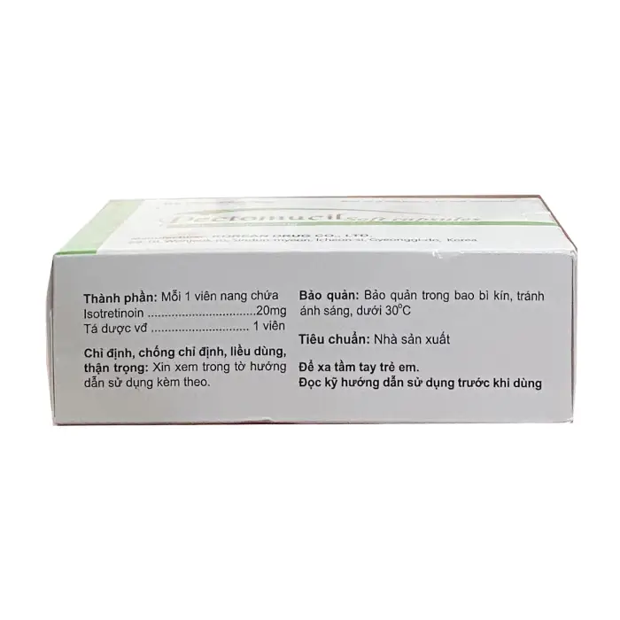 Thuốc Pectomucil Soft 20mg Điều trị các loại trứng cá (30 Viên) - 3