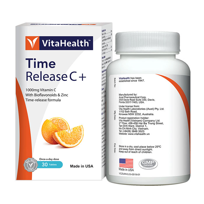 Time Release C+ VitaHealth Viên uống tăng cường miễn dịch (30 viên) - 2