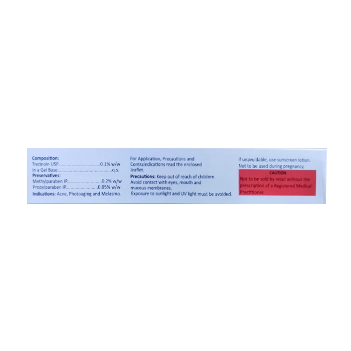 Kem trị mụn Tretinoin Gel USP 0.1% 20g - 3