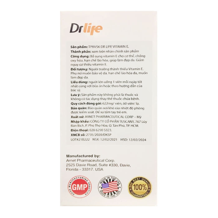 Vitamin E Drlife Viên uống đẹp da (60 viên) - 2